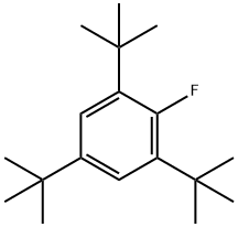 Benzene, 1,3,5-tris(1,1-dimethylethyl)-2-fluoro- Structure