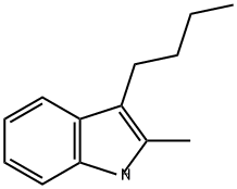 1H-Indole, 3-butyl-2-methyl- Structure