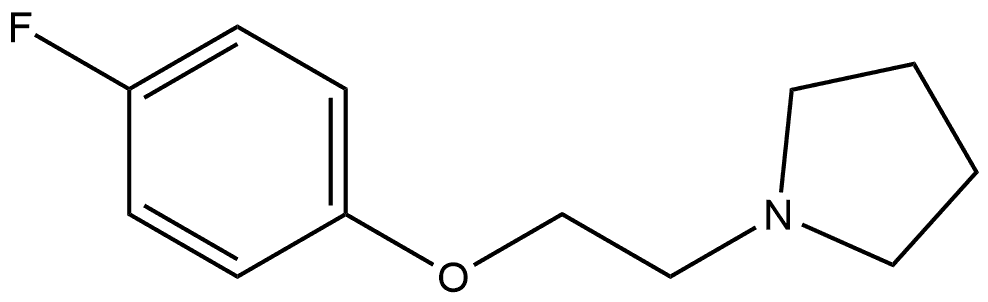 1-[2-(4-Fluorophenoxy)ethyl]pyrrolidine Structure