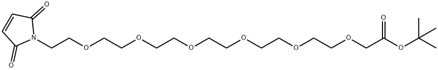 3,6,9,12,15,18-Hexaoxaeicosanoic acid, 20-(2,5-dihydro-2,5-dioxo-1H-pyrrol-1-yl)-, 1,1-dimethylethyl ester Structure