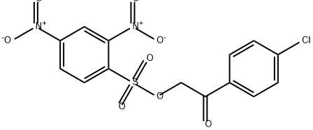 Benzenesulfonic acid, 2,4-dinitro-, 2-(4-chlorophenyl)-2-oxoethyl ester Structure