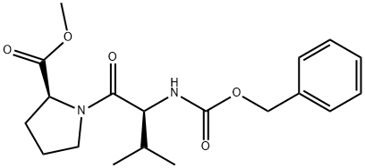 methyl (2S)-1-[(2S)-2-{[(benzyloxy)carbonyl]amino}-3-methylbutanoyl]pyrrolidine-2-carboxylate Structure