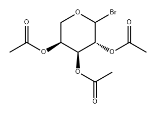 L-Arabinopyranosyl bromide, 2,3,4-triacetate 구조식 이미지