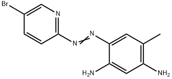 1,3-Benzenediamine, 4-[2-(5-bromo-2-pyridinyl)diazenyl]-6-methyl- 구조식 이미지