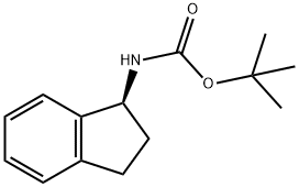 tert-butyl (S)-(2,3-dihydro-1H-inden-1-yl)carbamate Structure