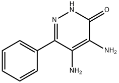 3(2H)-Pyridazinone, 4,5-diamino-6-phenyl- Structure