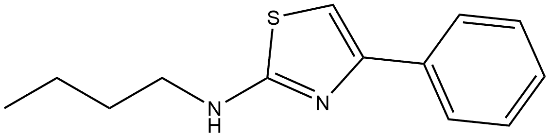 N-butyl-4-phenylthiazol-2-amine Structure