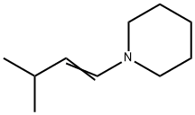 Piperidine, 1-(3-methyl-1-buten-1-yl)- 구조식 이미지