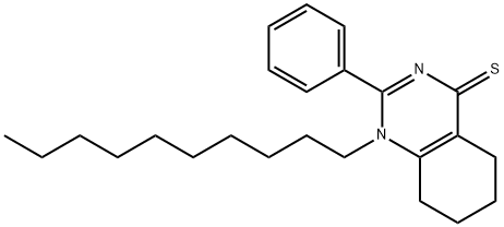 4(1H)-Quinazolinethione, 1-decyl-5,6,7,8-tetrahydro-2-phenyl- Structure