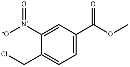 Benzoic acid, 4-(chloromethyl)-3-nitro-, methyl ester Structure