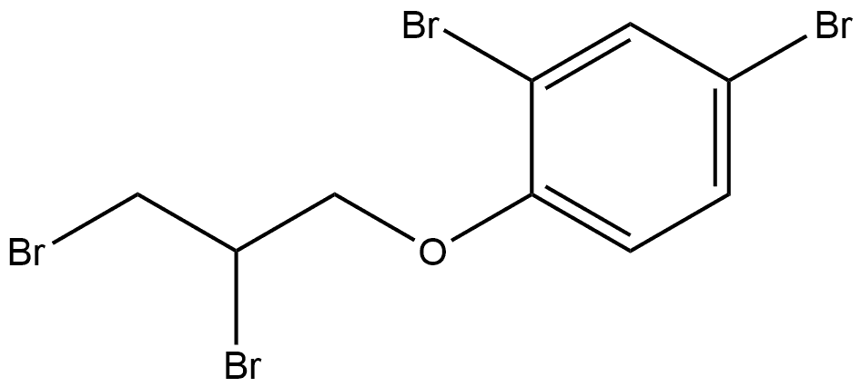 2,4-Dibromo-1-(2,3-dibromopropoxy)benzene Structure