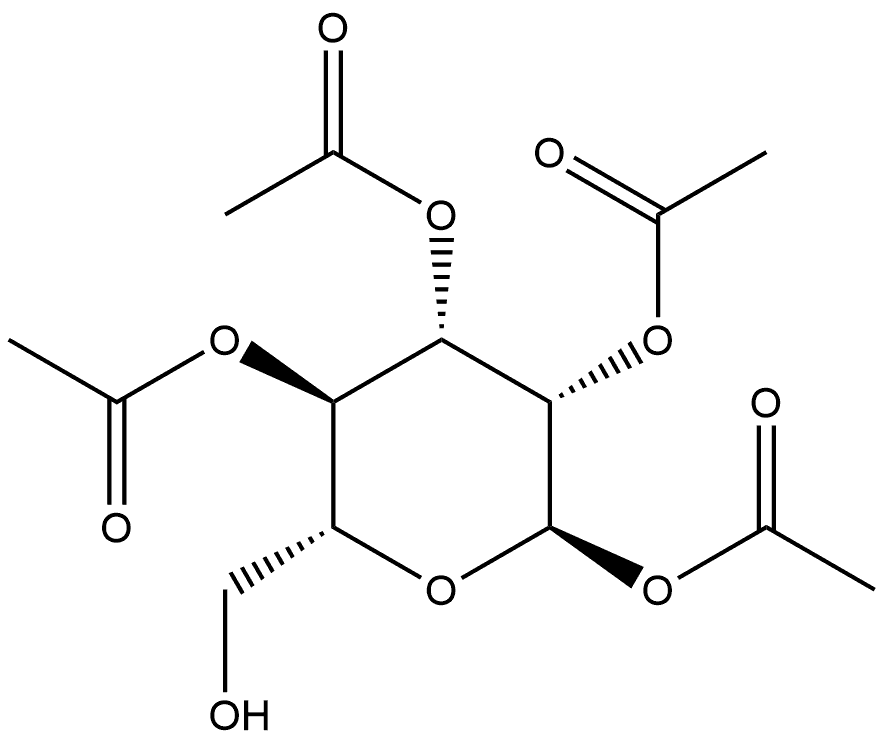 α-D-Mannopyranose, 1,2,3,4-tetraacetate Structure