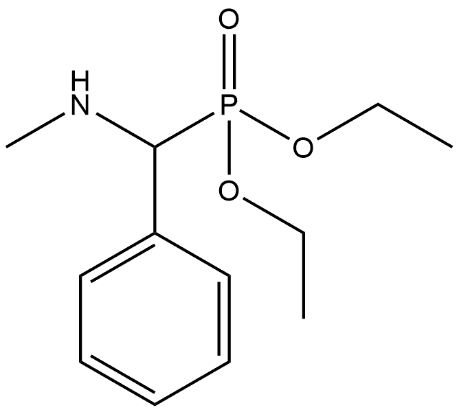 Phosphonic acid, P-[(methylamino)phenylmethyl]-, diethyl ester Structure