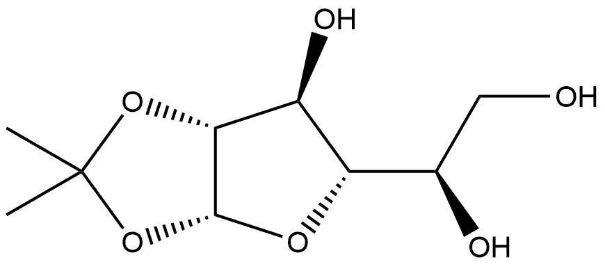 α-D-Galactofuranose, 1,2-O-(1-methylethylidene)- Structure