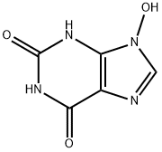 1H-Purine-2,6-dione, 3,9-dihydro-9-hydroxy- Structure