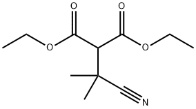 Propanedioic acid, 2-(1-cyano-1-methylethyl)-, 1,3-diethyl ester 구조식 이미지