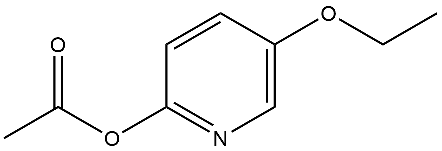 2-Pyridinol, 5-ethoxy-, 2-acetate Structure