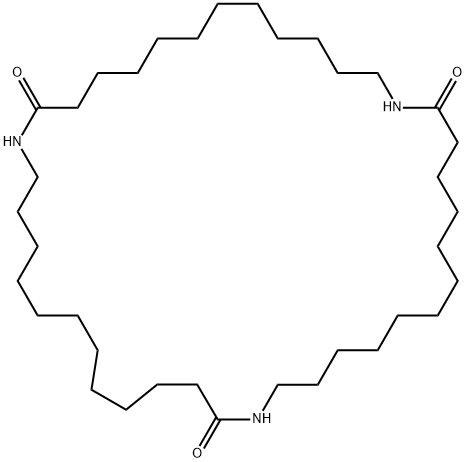 1,14,27-Triazacyclononatriacontane-2,15,28-trione Structure