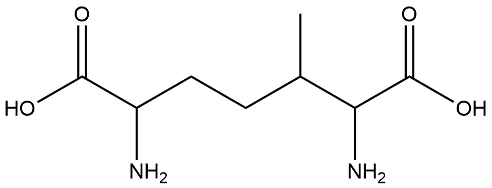 2,6-Diamino-3-methylheptanedioic acid Structure