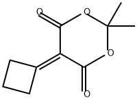 1,3-Dioxane-4,6-dione, 5-cyclobutylidene-2,2-dimethyl- Structure