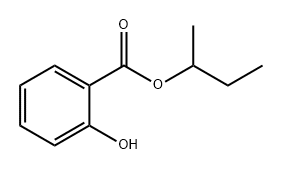 Benzoic acid, 2-hydroxy-, 1-methylpropyl ester 구조식 이미지