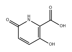 2-Pyridinecarboxylic acid, 1,6-dihydro-3-hydroxy-6-oxo- Structure