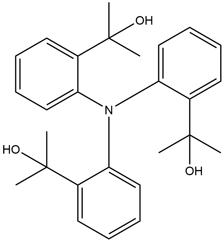Benzenemethanol, 2,2',2''-nitrilotris[α,α-dimethyl- 구조식 이미지