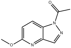 Ethanone, 1-(5-methoxy-1H-pyrazolo[4,3-b]pyridin-1-yl)- Structure