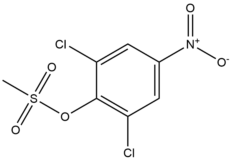 2,6-dichloro-4-nitrophenyl methanesulfonate Structure