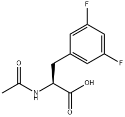 L-Phenylalanine, N-acetyl-3,5-difluoro- Structure