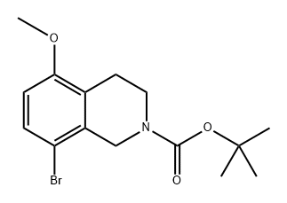 tert-butyl 8-bromo-5-methoxy-3,4-dihydroisoquinoline-2(1H)-carboxylate Structure