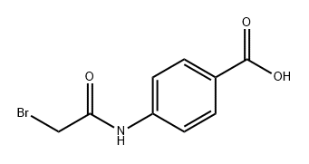 Benzoic acid, 4-[(2-bromoacetyl)amino]- Structure