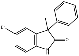 5-Bromo-3-methyl-3-phenylindolin-2-one Structure