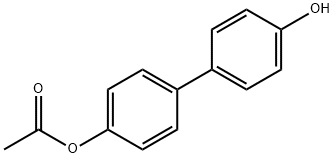[1,1'-Biphenyl]-4,4'-diol, 4-acetate 구조식 이미지