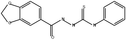 1,3-Benzodioxole-5-carboxylic acid, 2-[(phenylamino)thioxomethyl]hydrazide Structure