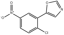 Oxazole, 5-(2-chloro-5-nitrophenyl)- Structure