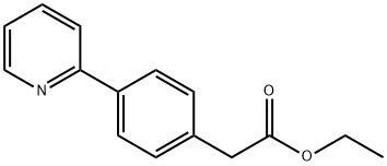 Benzeneacetic acid, 4-(2-pyridinyl)-, ethyl ester Structure
