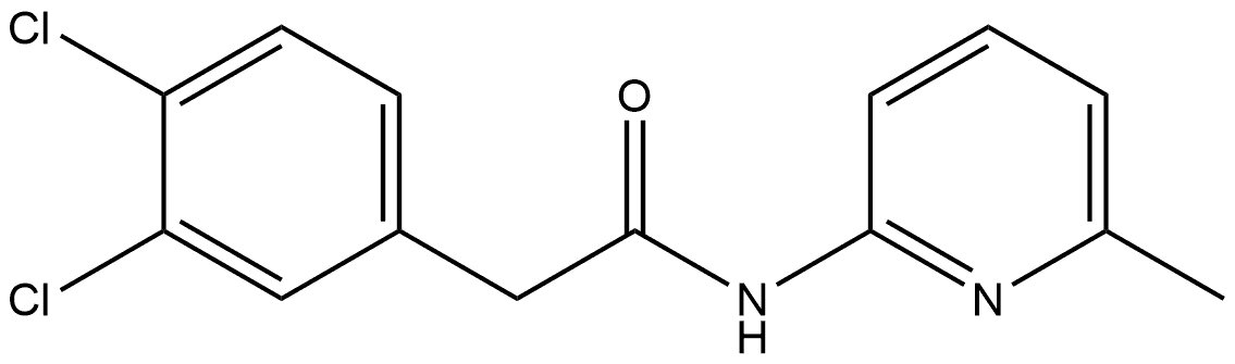 3,4-Dichloro-N-(6-methyl-2-pyridinyl)benzeneacetamide Structure