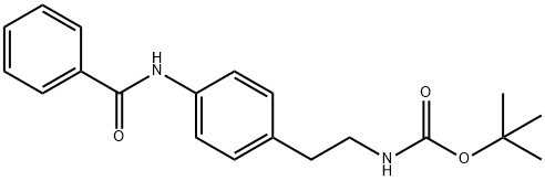 Carbamic acid, [2-[4-(benzoylamino)phenyl]ethyl]-, 1,1-dimethylethyl ester (9CI) Structure