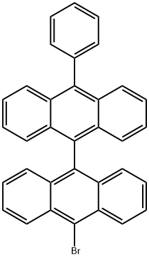 9,9'-Bianthracene, 10-bromo-10'-phenyl- Structure