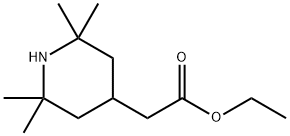 4-Piperidineacetic acid, 2,2,6,6-tetramethyl-, ethyl ester Structure