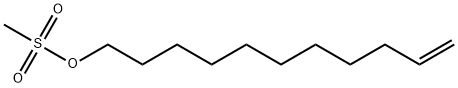 10-Undecen-1-ol, 1-methanesulfonate Structure