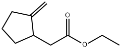 Cyclopentaneacetic acid, 2-methylene-, ethyl ester Structure