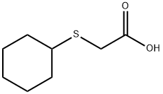 Acetic acid, 2-(cyclohexylthio)- 구조식 이미지