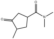 Cyclopentanecarboxamide, N,N,3-trimethyl-4-oxo- Structure