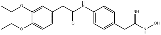 (Z)-N-(4-(2-amino-2-(hydroxyimino)ethyl)phenyl)-2-(3,4-diethoxyphenyl)acetamide Structure