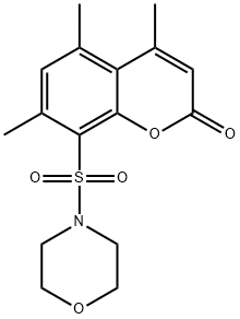 4,5,7-Trimethyl-8-(morpholinosulfonyl)-2H-chromen-2-one 구조식 이미지