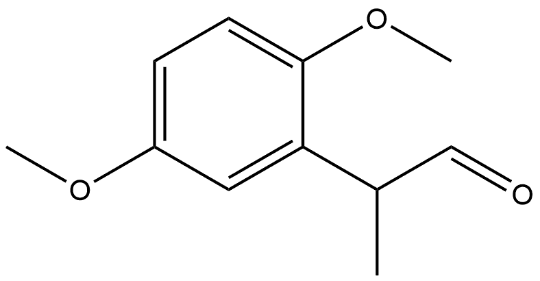 Benzeneacetaldehyde, 2,5-dimethoxy-α-methyl- 구조식 이미지