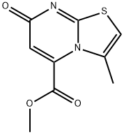 methyl 3-methyl-7-oxo-7H-thiazolo[3,2-a]pyrimidine-5-carboxylate Structure