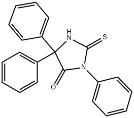 3,5,5-Triphenyl-2-thioxo-4-imidazolidinone Structure